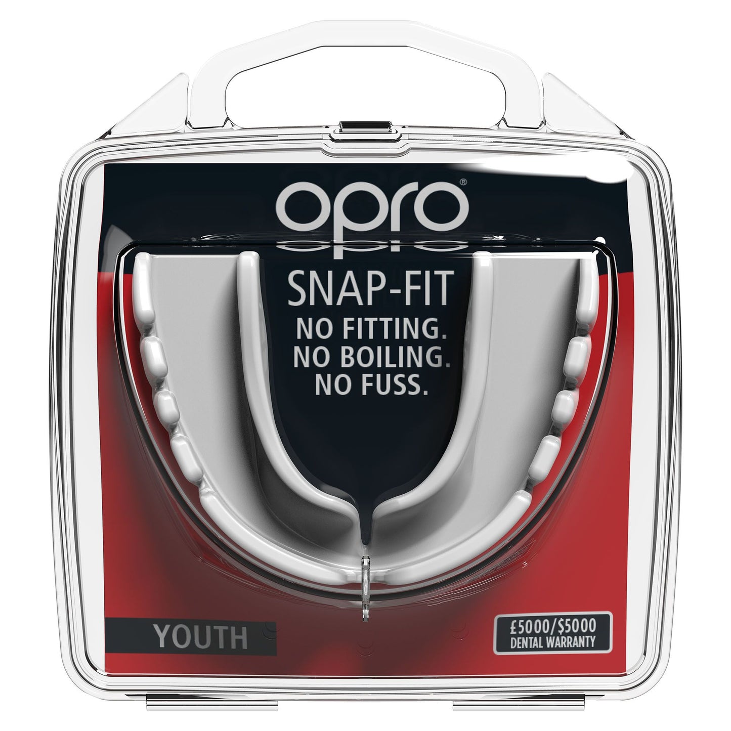 Opro - Snap-Fit Braces Mouthguard Weiß