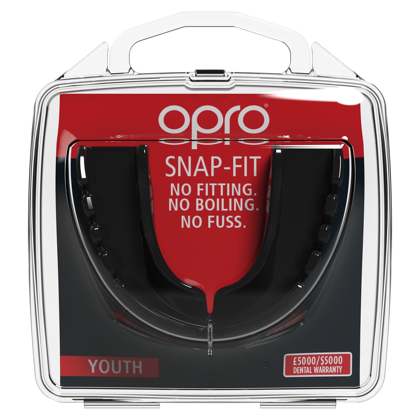 Opro - Snap-Fit Braces Mouthguard Schwarz