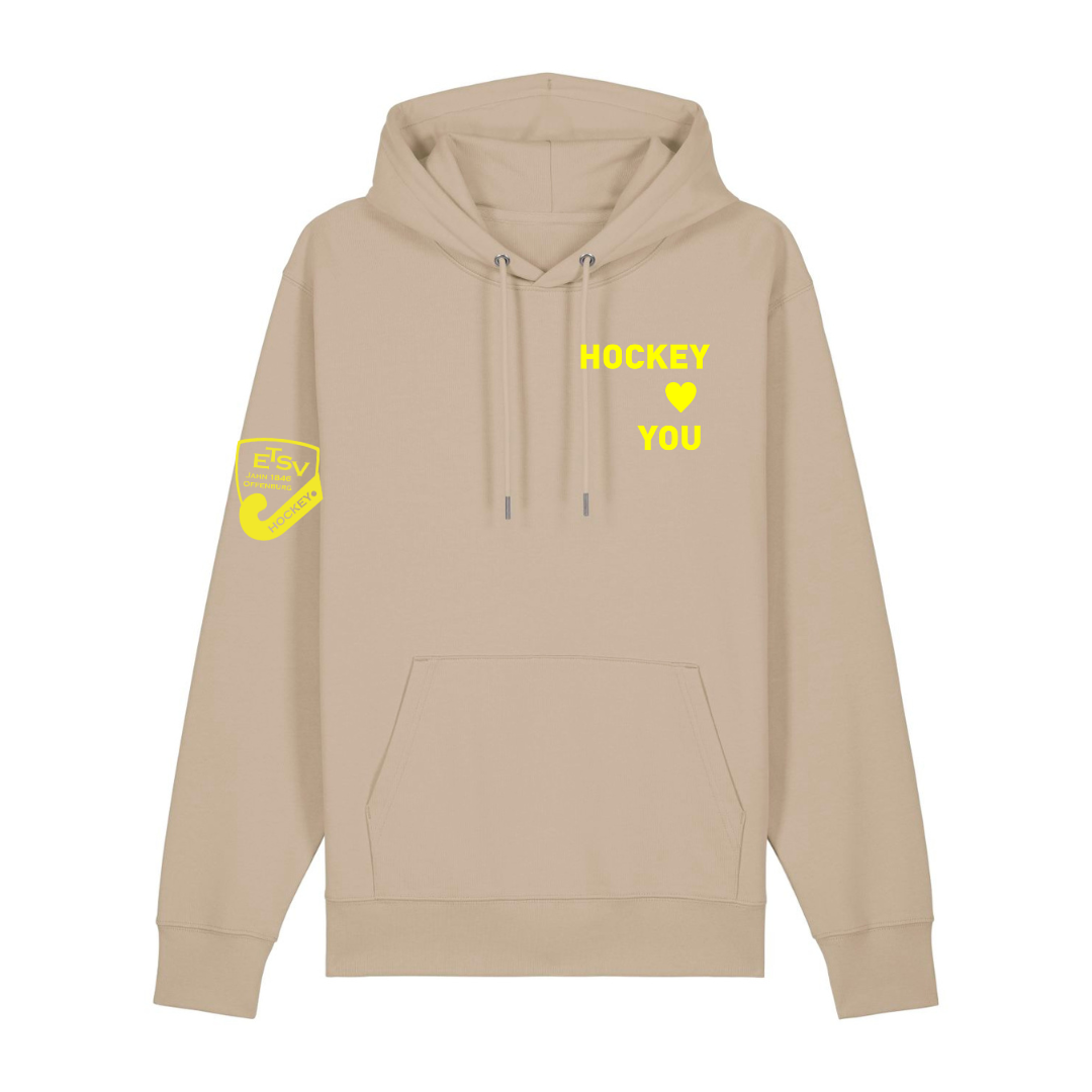 ETSV - Hockey Loves You - Desert Dust/ Neon Gelb