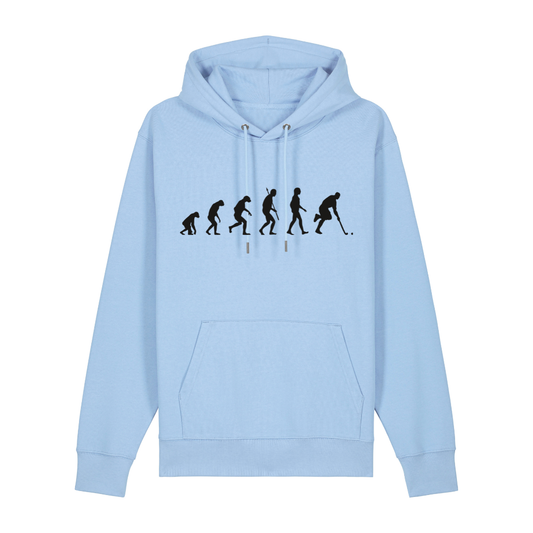 OurEvolution Hoodie Blue Soul mit Schwarzer Schrift