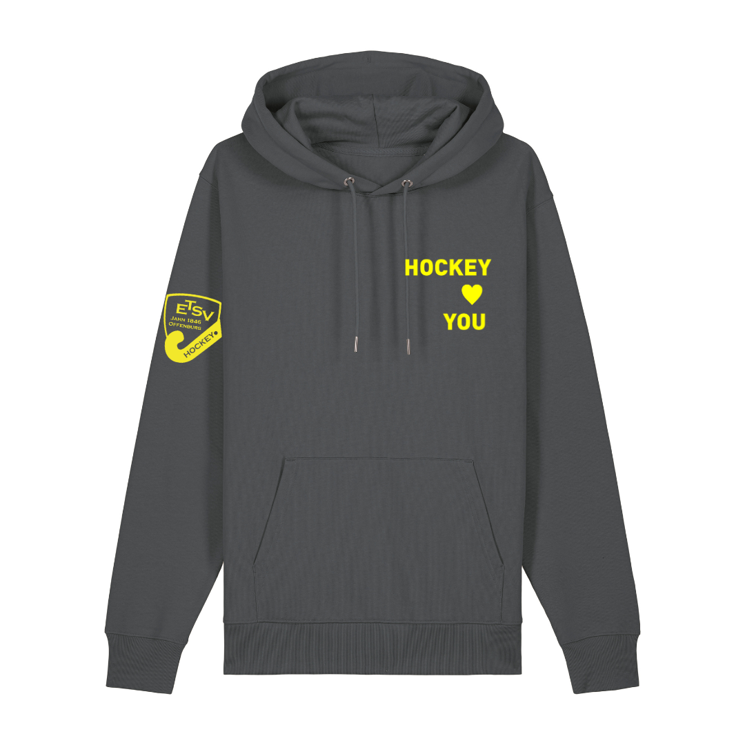 ETSV - Hockey Loves You - Anthracite/ Neon Gelb