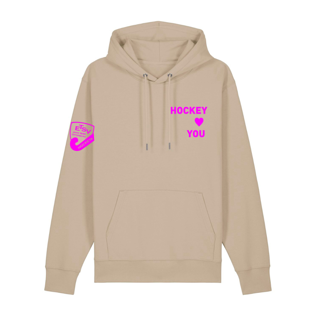 ETSV - Hockey Loves You - Desert Dust/ Pink