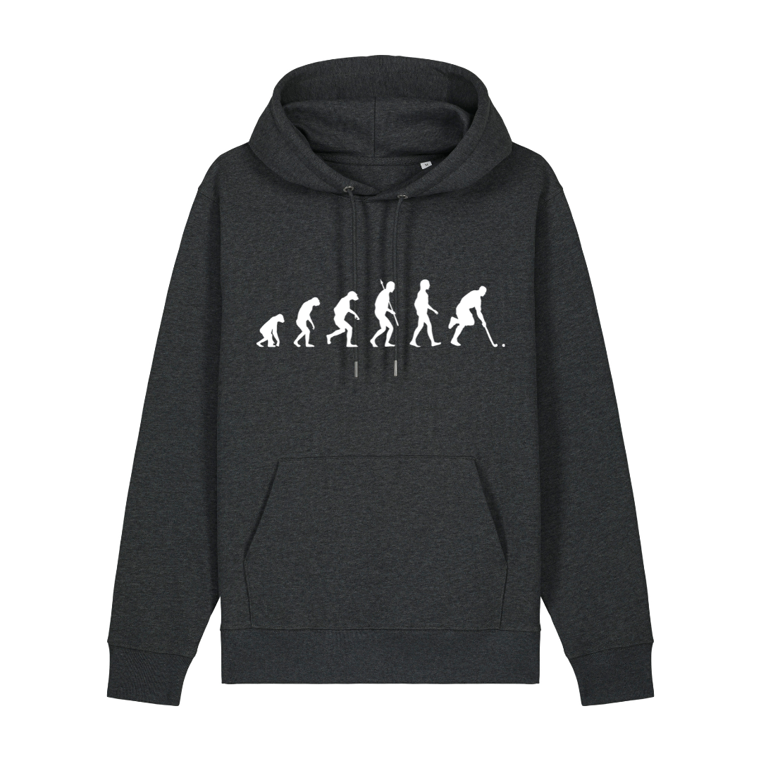 OurEvolution Hoodie Dark Heather mit Weißer Schrift