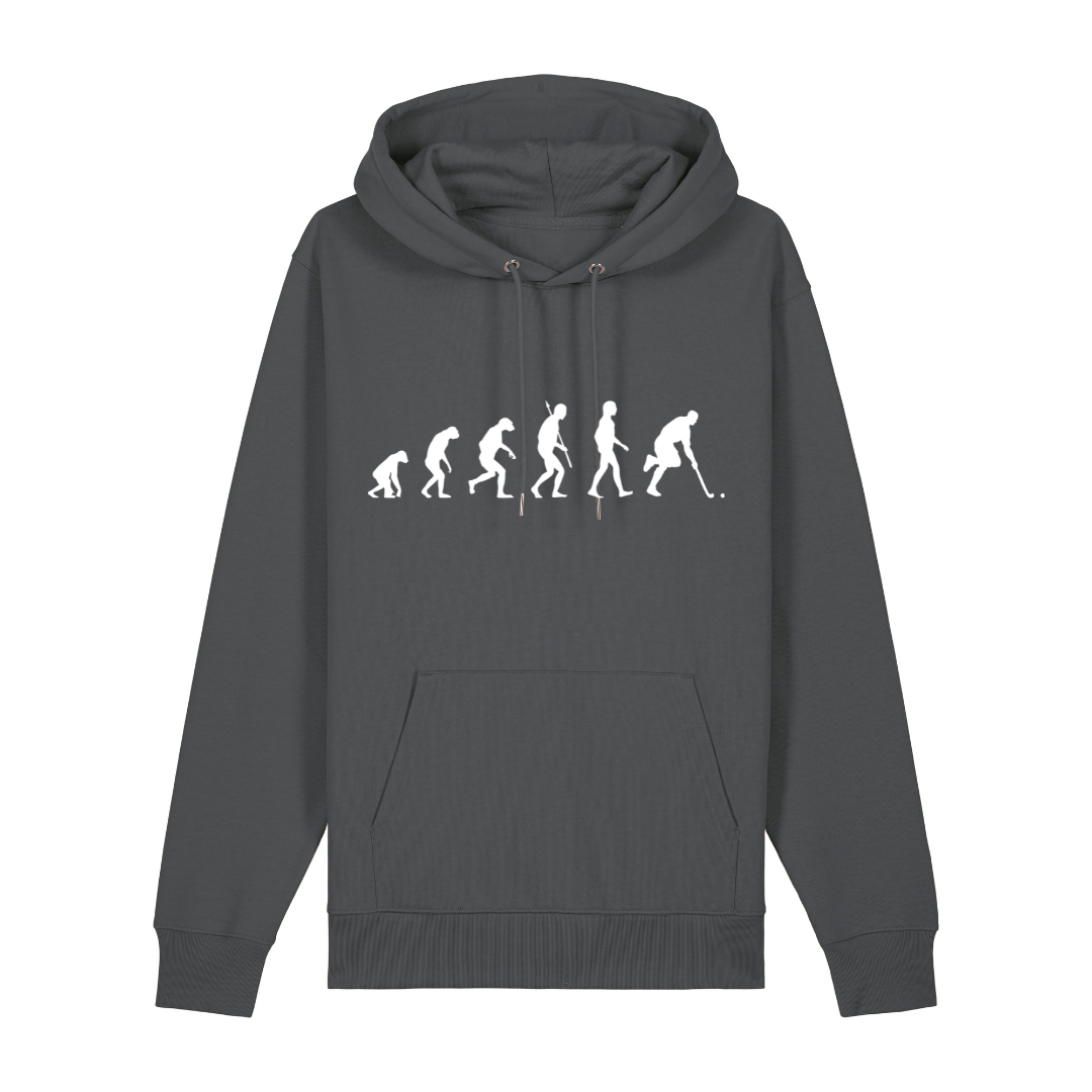 OurEvolution Hoodie Anthrazit mit Weißer Schrift