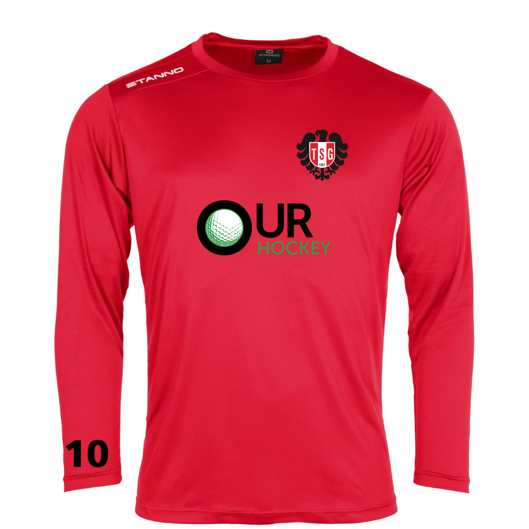 Lautern - Trainingsshirt Lang Field Unisex Rot