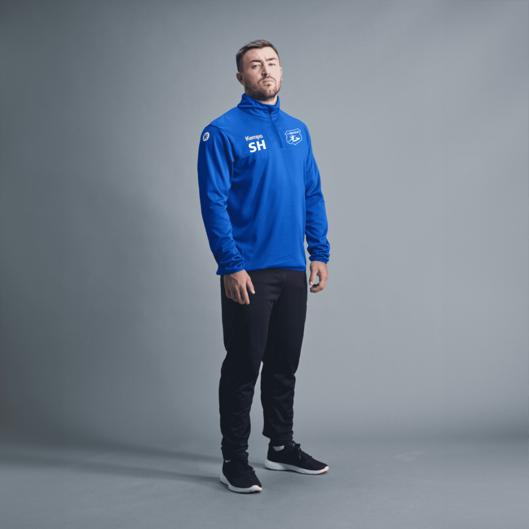 Teamneckar - 1/4 Zip Top Royal Blau