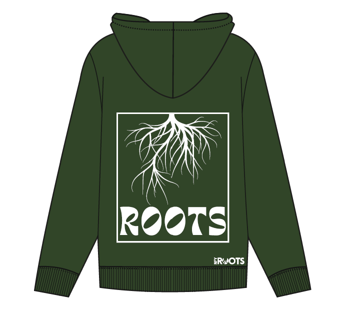 Roots - Hoodie Army Green