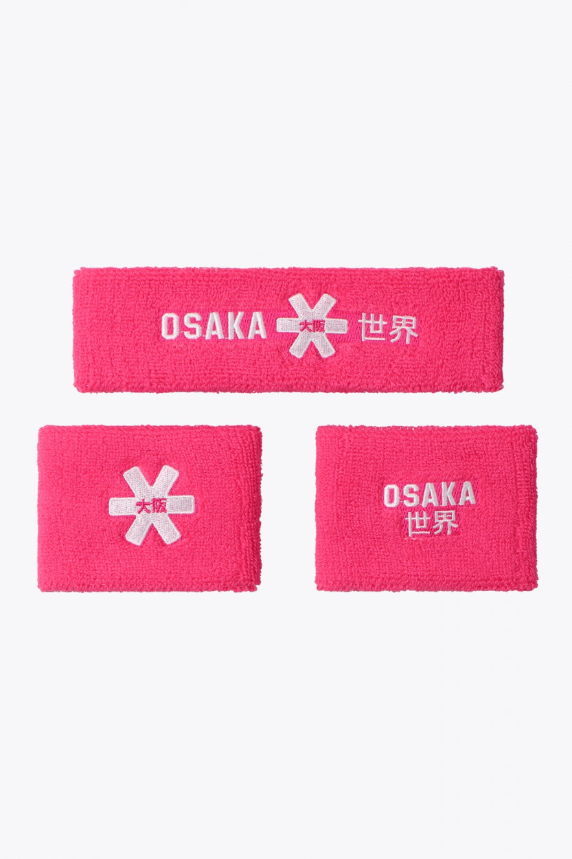 Osaka - Schweißband-Set Rosa