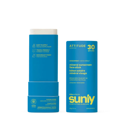 Kids mineral sunscreen face stick SPF 30 - 20g