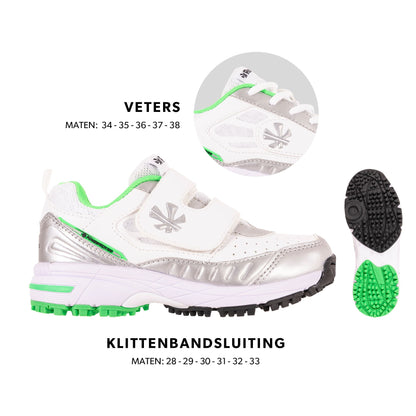 Reece - Powerpitch Feld Hockeyschuhe Weiß/ Silber