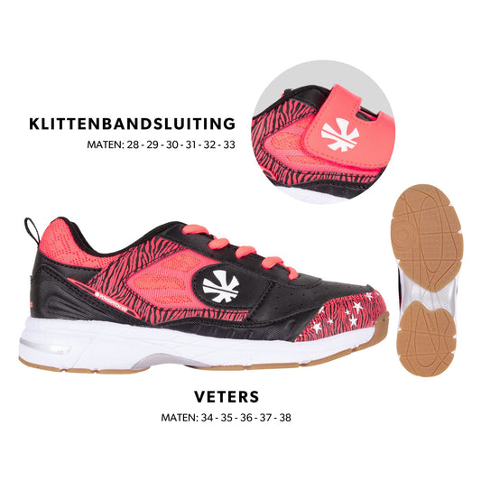 Reece - Powerpitch Hockeyschuh Indoor Schwarz Rot