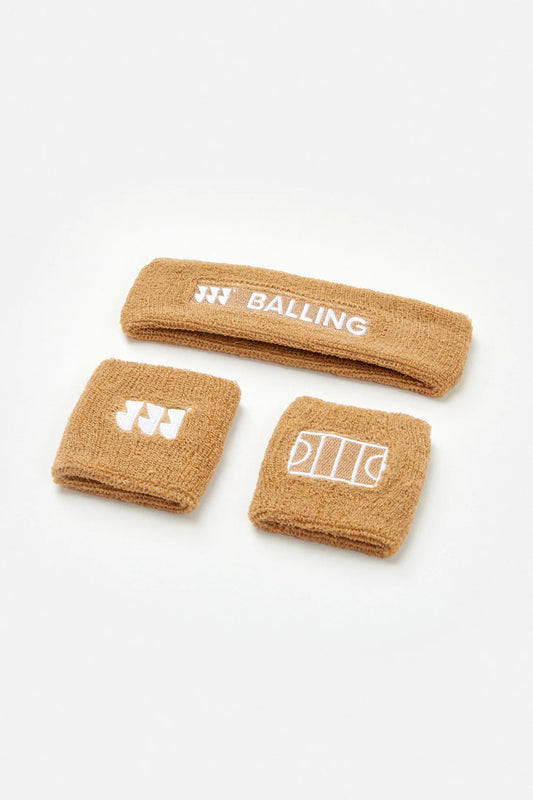 Balling - Schweißband-Set Braun