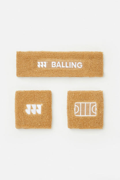 Balling - Schweißband-Set Braun