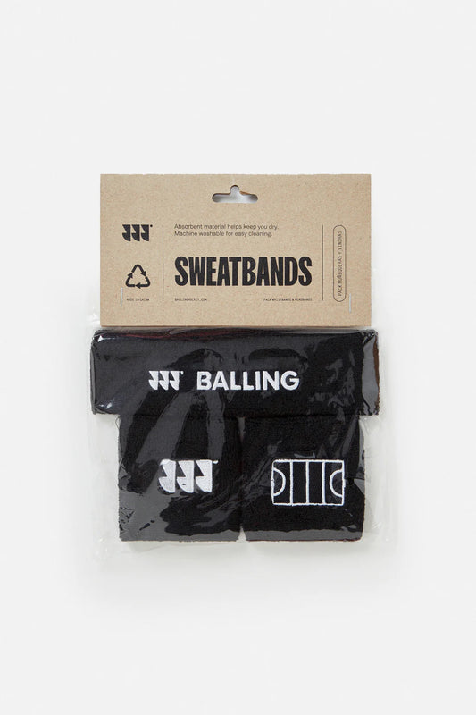 Balling - Schweißband-Set Schwarz