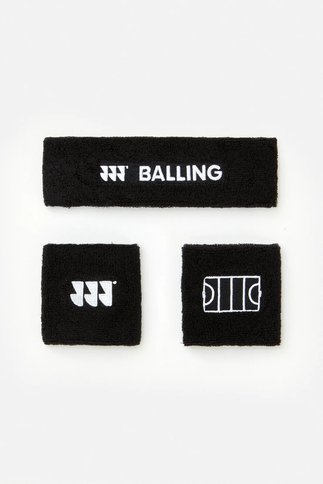 Balling - Schweißband-Set Schwarz