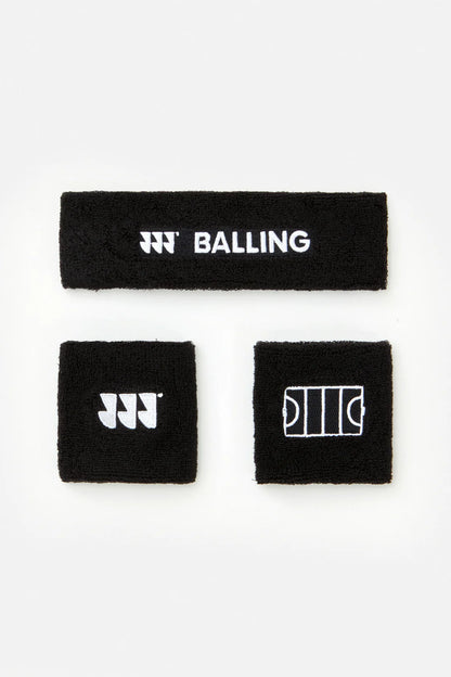 Balling - Schweißband-Set Schwarz