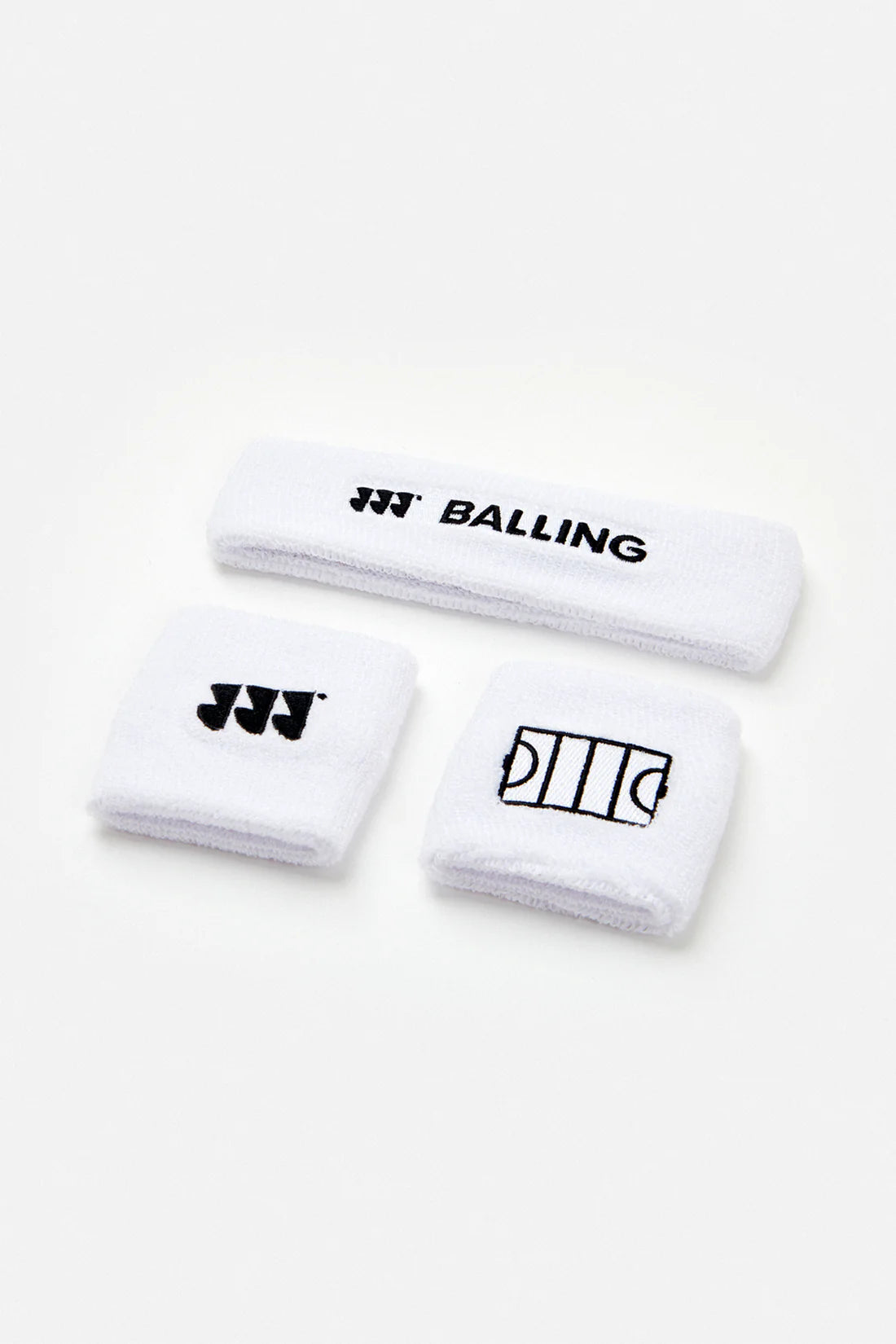 Balling - Schweißband-Set Weiß