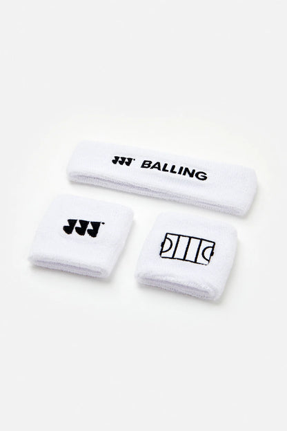 Balling - Schweißband-Set Weiß