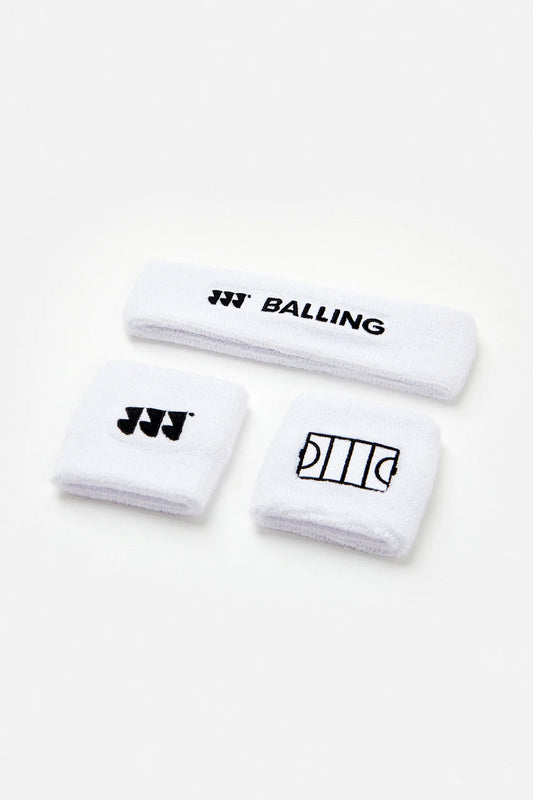 Balling - Schweißband-Set Weiß