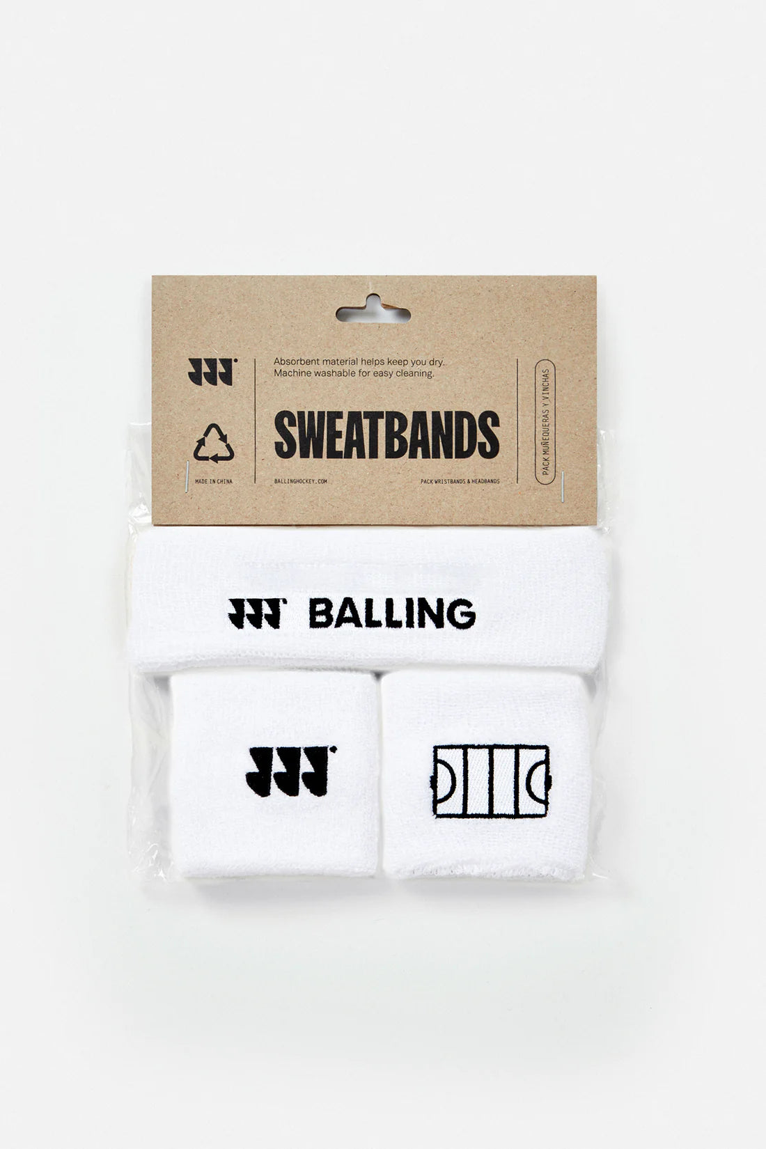 Balling - Schweißband-Set Weiß