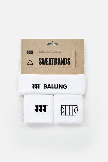 Balling - Schweißband-Set Weiß