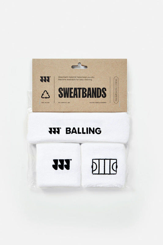 Balling - Schweißband-Set Weiß