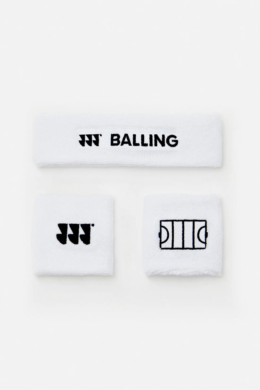 Balling - Schweißband-Set Weiß