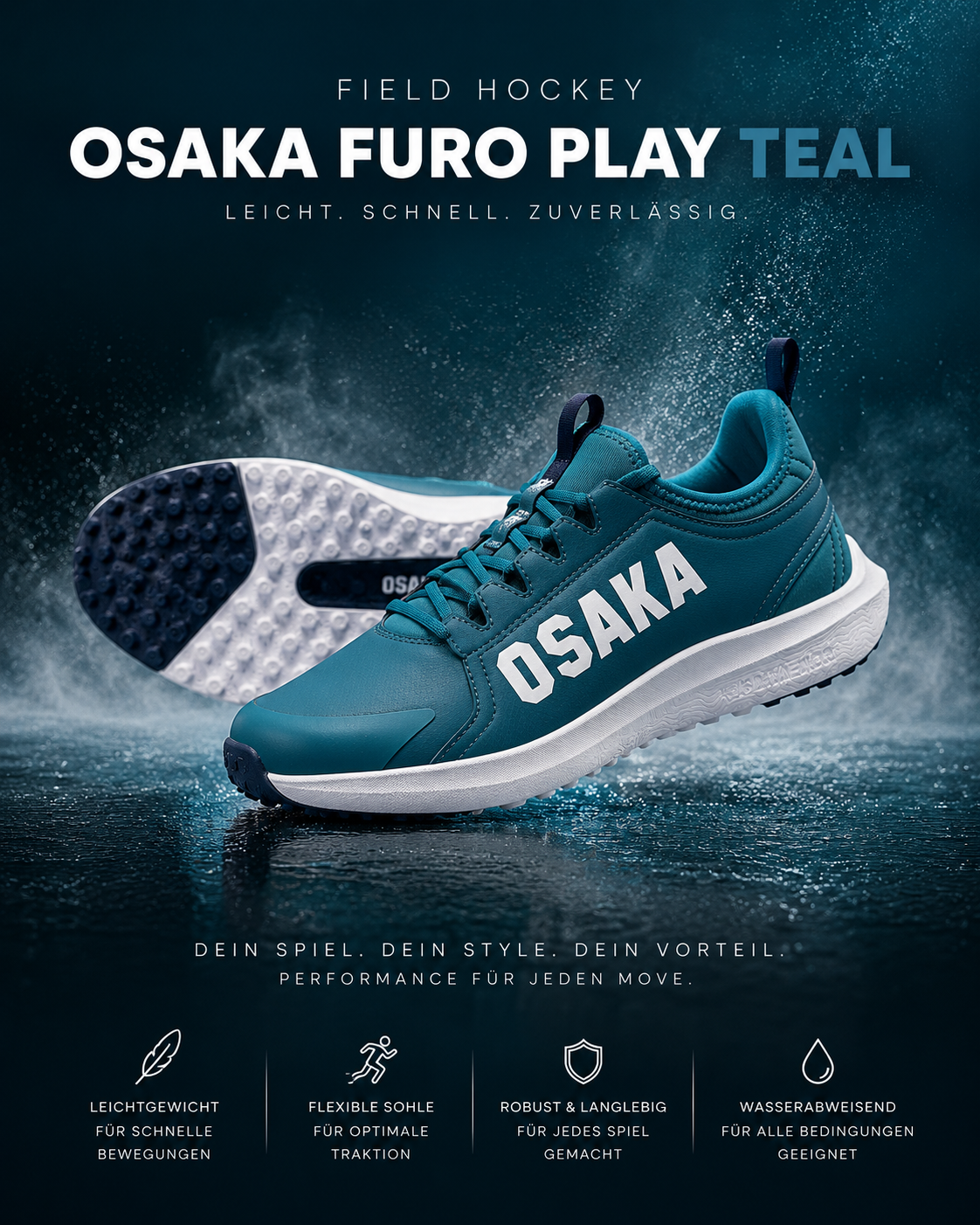 OSAK - Furo Play Kunstrasen Schuh Teal