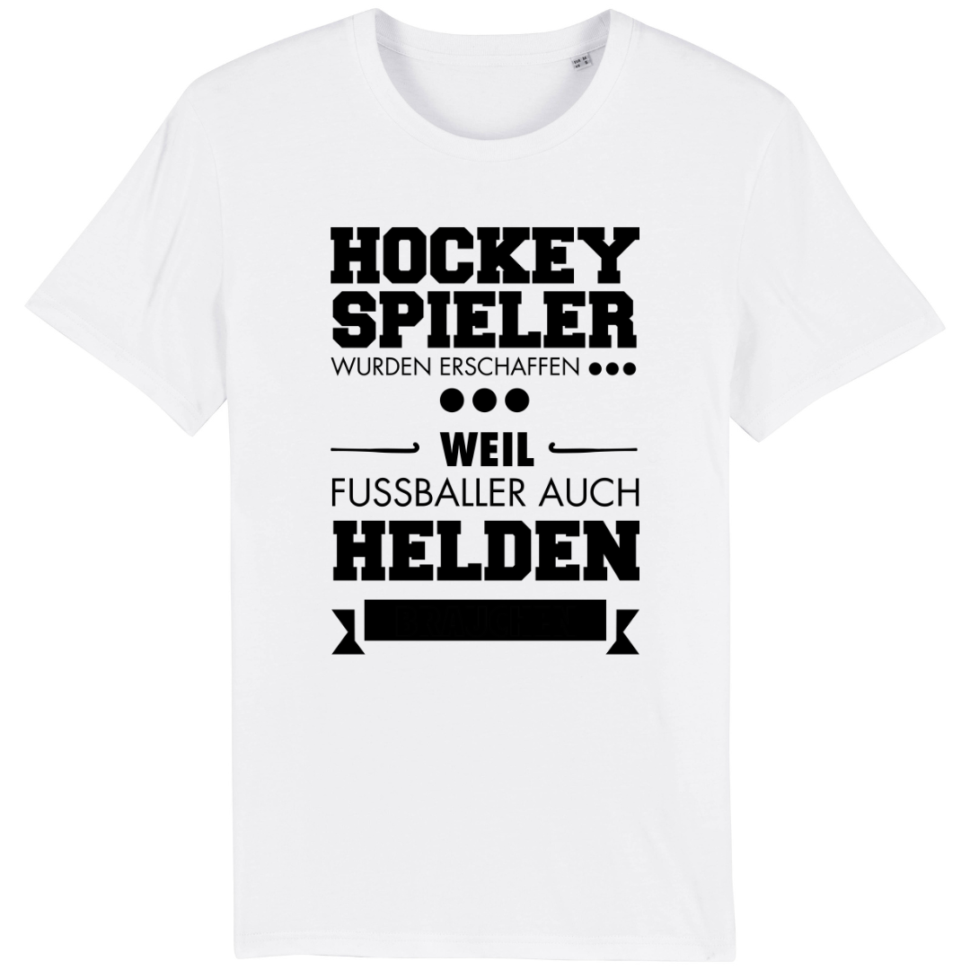 OurHockeyspieler Shirt - Weiß mit schwarzer Schrift