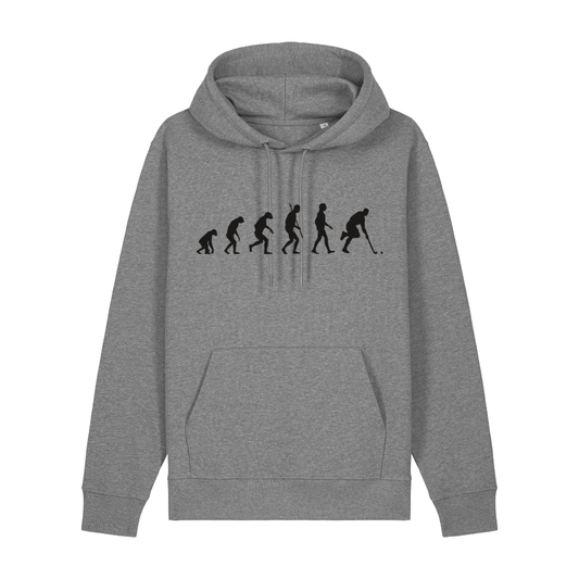 OurEvolution Hoodie Mid Heather mit Schwarzer Schrift