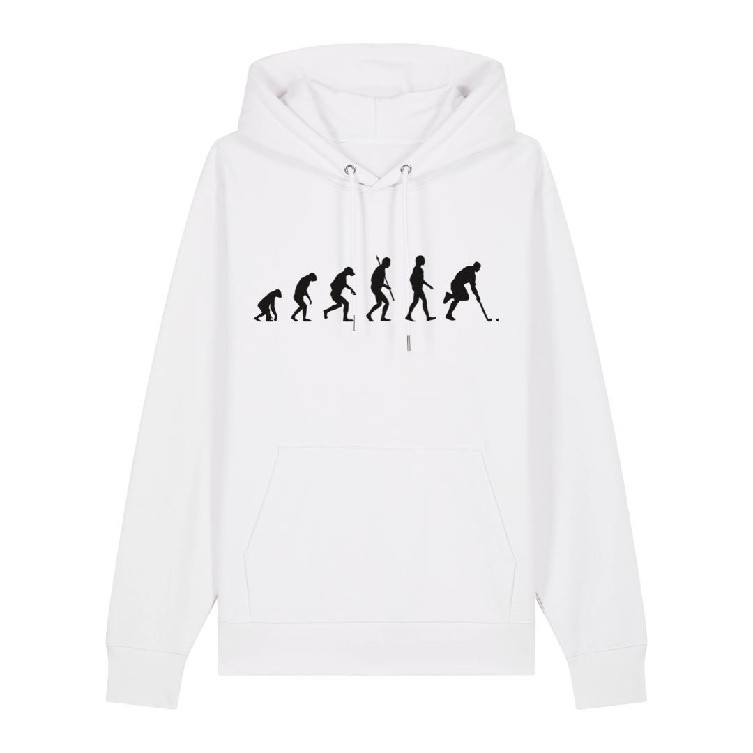 OurEvolution Hoodie Weiß mit Schwarzer Schrift
