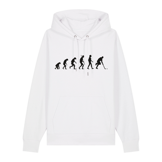 OurEvolution Hoodie Weiß mit Schwarzer Schrift