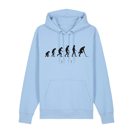 OurEvolution Hoodie Blue Ice  mit Schwarzer Schrift