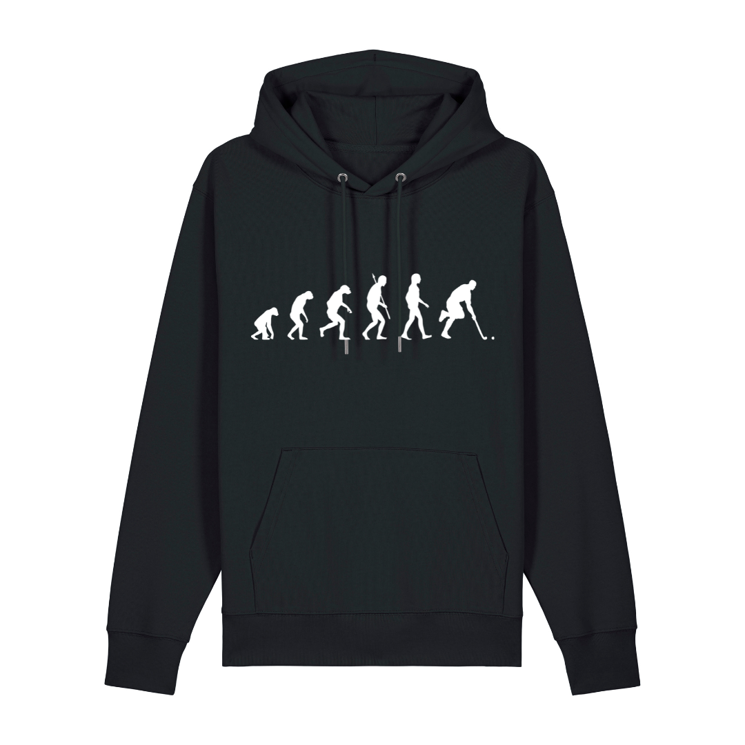 OurEvolution Hoodie Black mit Weißer Schrift