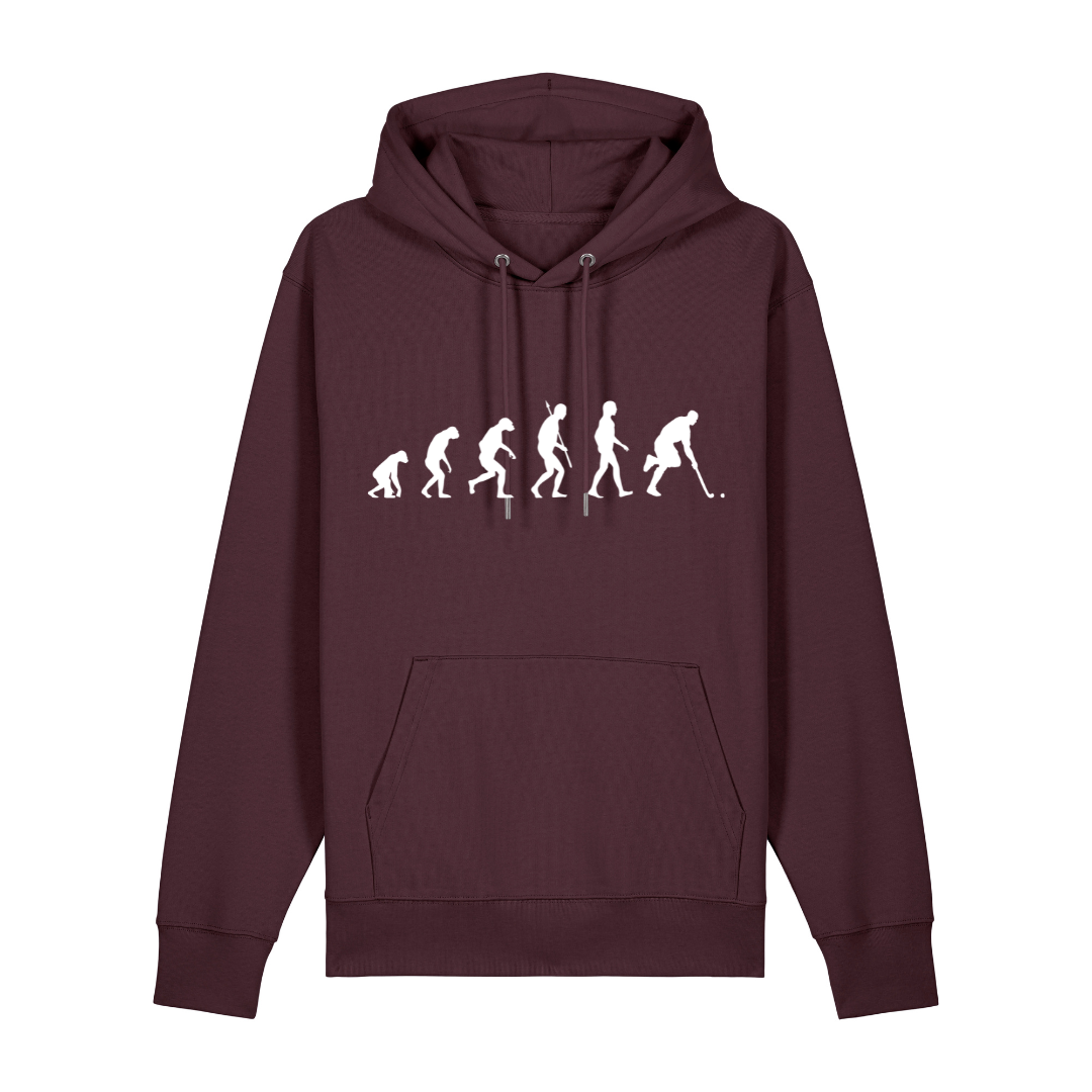OurEvolution Hoodie Red Brown mit Weißer Schrift