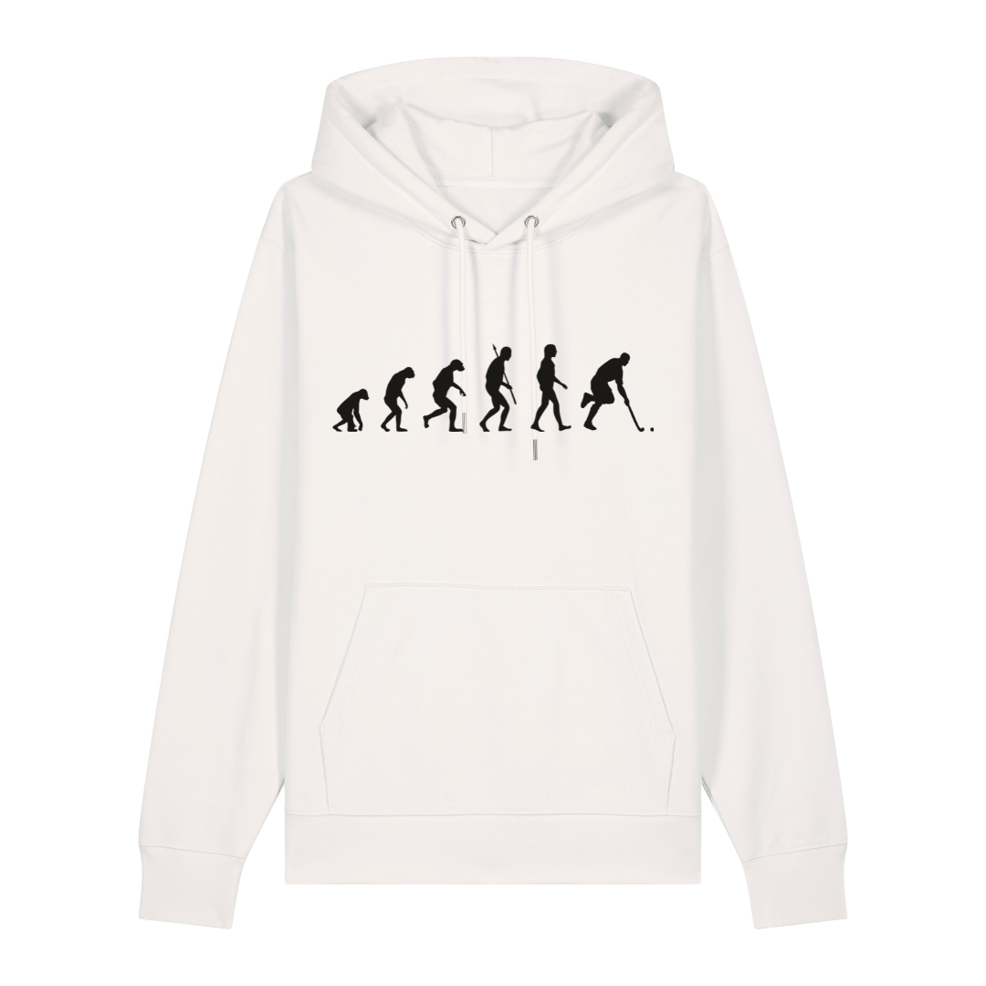OurEvolution Hoodie Off White  mit Schwarzer Schrift