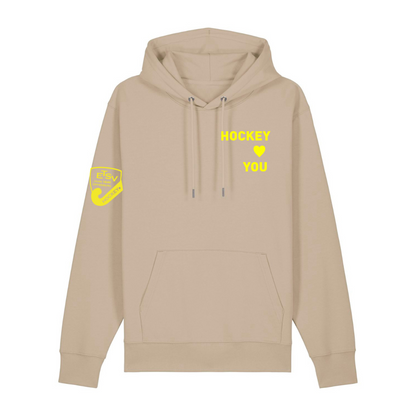 ETSV - Hockey Loves You - Desert Dust/ Neon Gelb