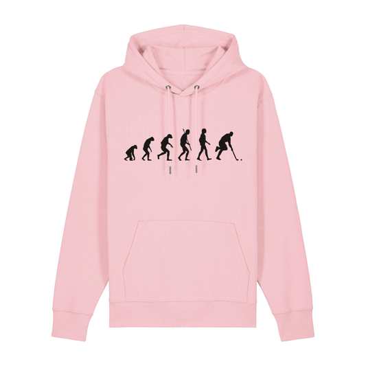 OurEvolution Hoodie Cotton Pink mit Schwarzer Schrift