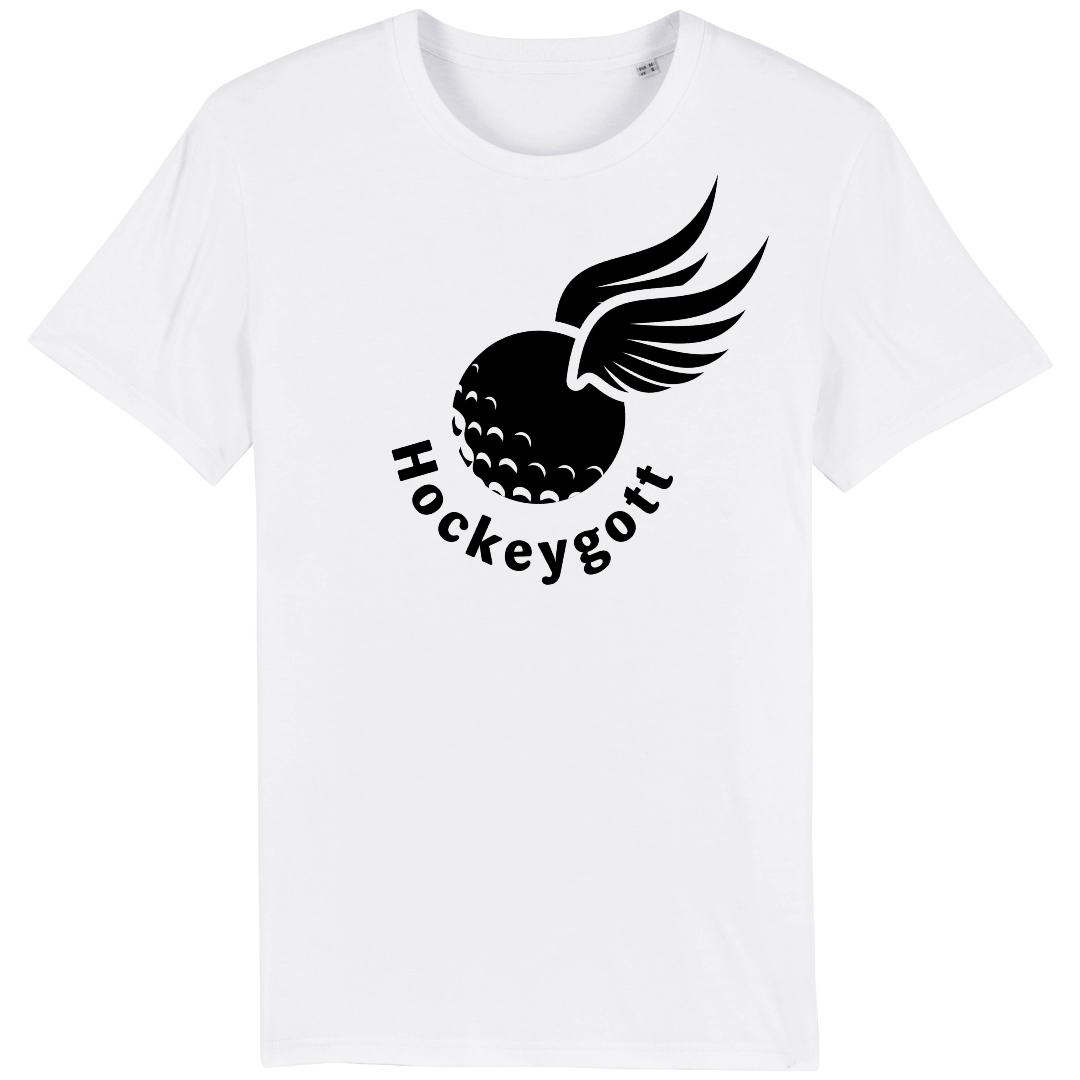 OurHockeyGott Shirt - Weiß mit schwarzer Schrift