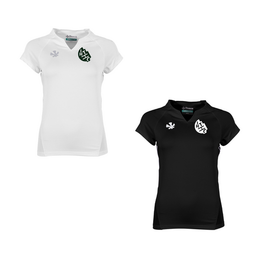 THC - Tennis Shirt Damen Schwarz&Weiß