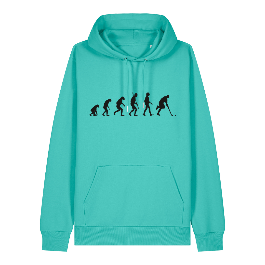 OurEvolution Hoodie Pool Blue  mit Schwarzer Schrift