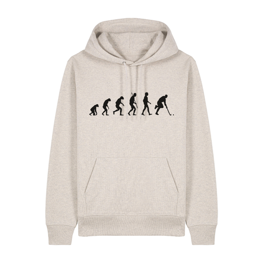 OurEvolution Hoodie Heather Haze mit Schwarzer Schrift