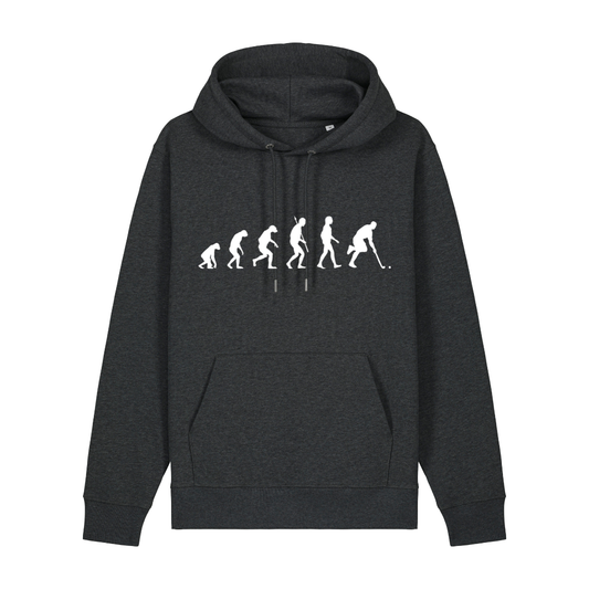 OurEvolution Hoodie Dark Heather mit Weißer Schrift