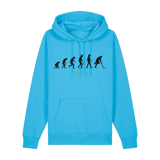 OurEvolution Hoodie Aqua Blue mit Schwarzer Schrift