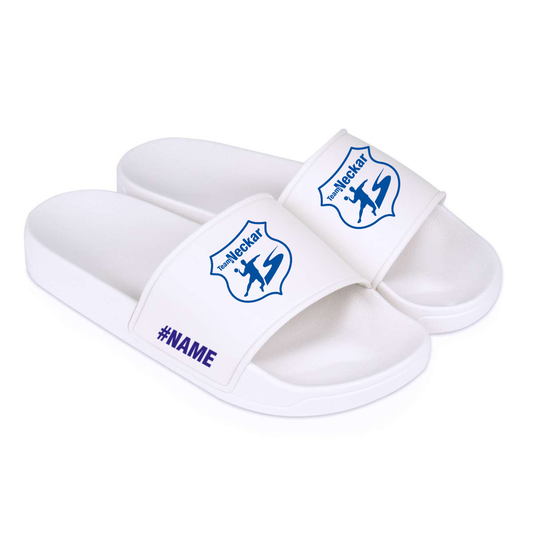 Teamneckar - Badelatschen Weiß