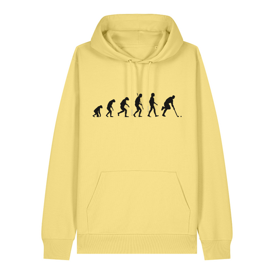 OurEvolution Hoodie Viva Yellow  mit Schwarzer Schrift