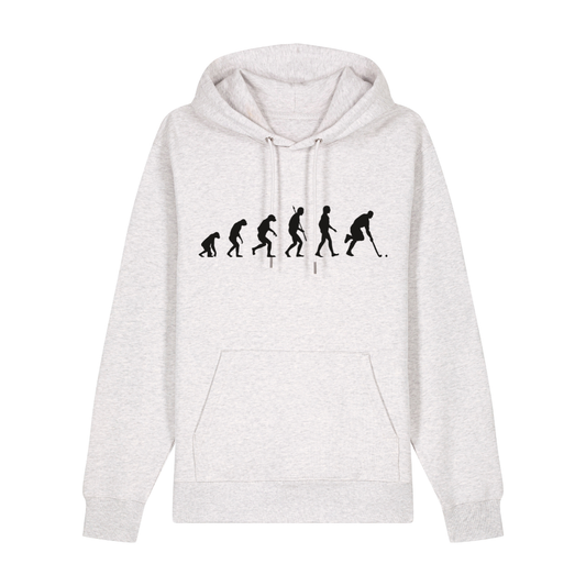 OurEvolution Hoodie Cool Heather mit Schwarzer Schrift