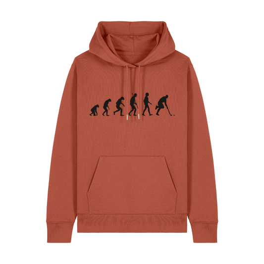OurEvolution Hoodie Heritage Brown mit Schwarzer Schrift
