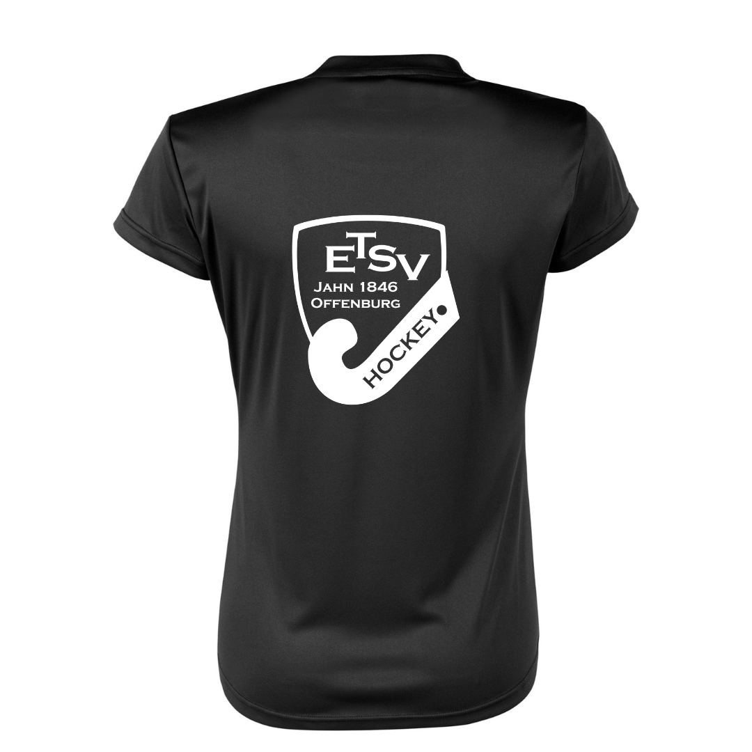 ETSV - Trainingsshirt Field Damen Schwarz&Rot