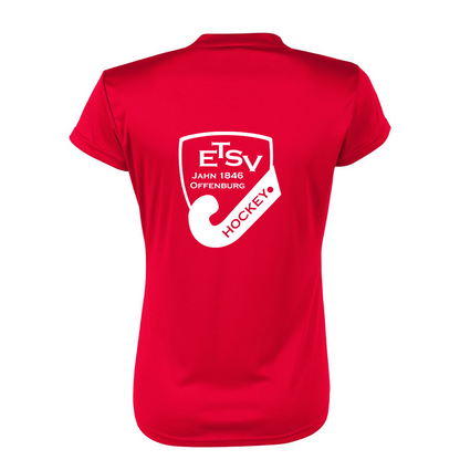 ETSV - Trainingsshirt Field Damen Schwarz&Rot